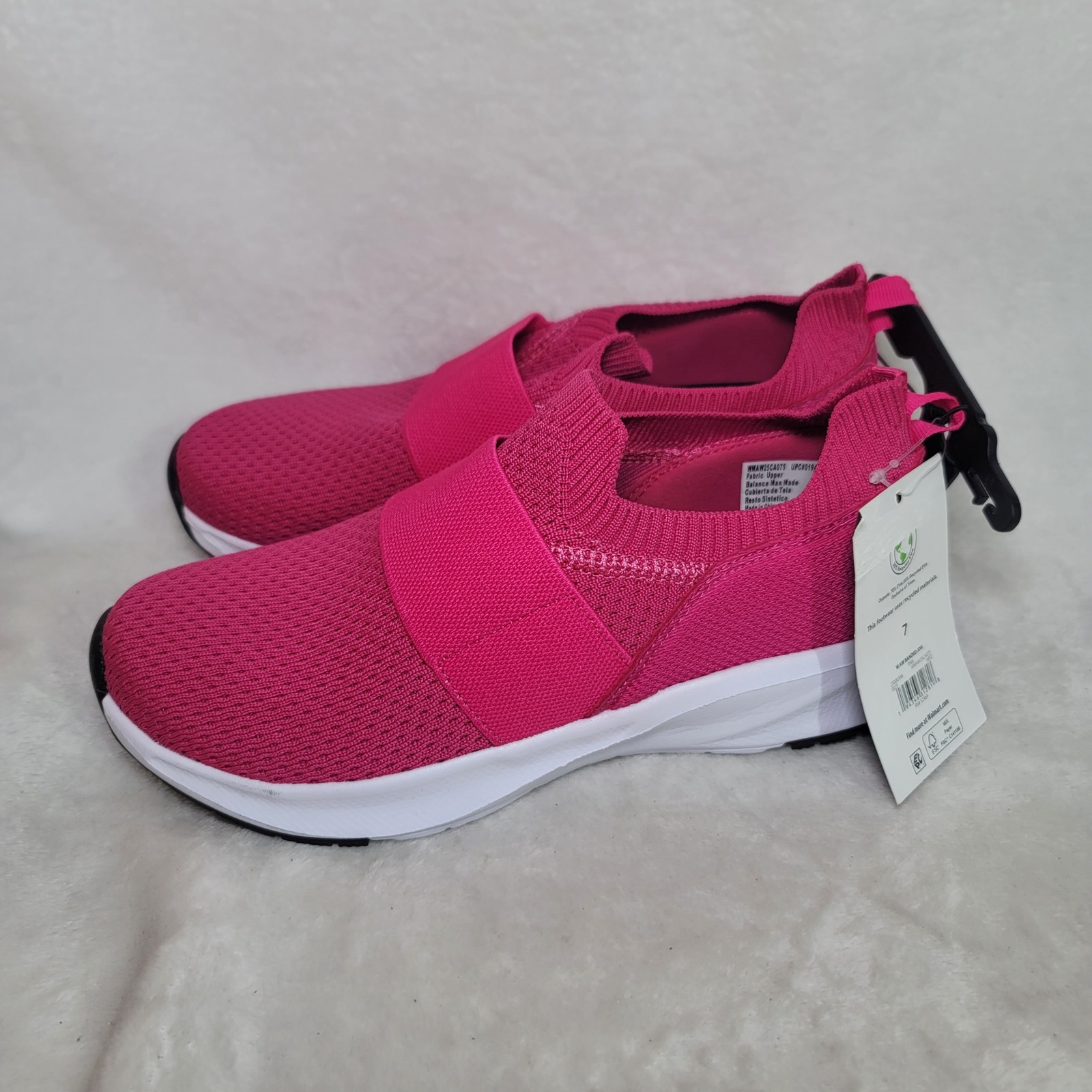 Activewear Hot Pink Barbiecore Sneakers Slip On Lightweight Mesh Size 7 Running — image 2 of 5